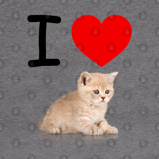 I HEART CUTE FLUFFY TABBY KITTEN by EmoteYourself